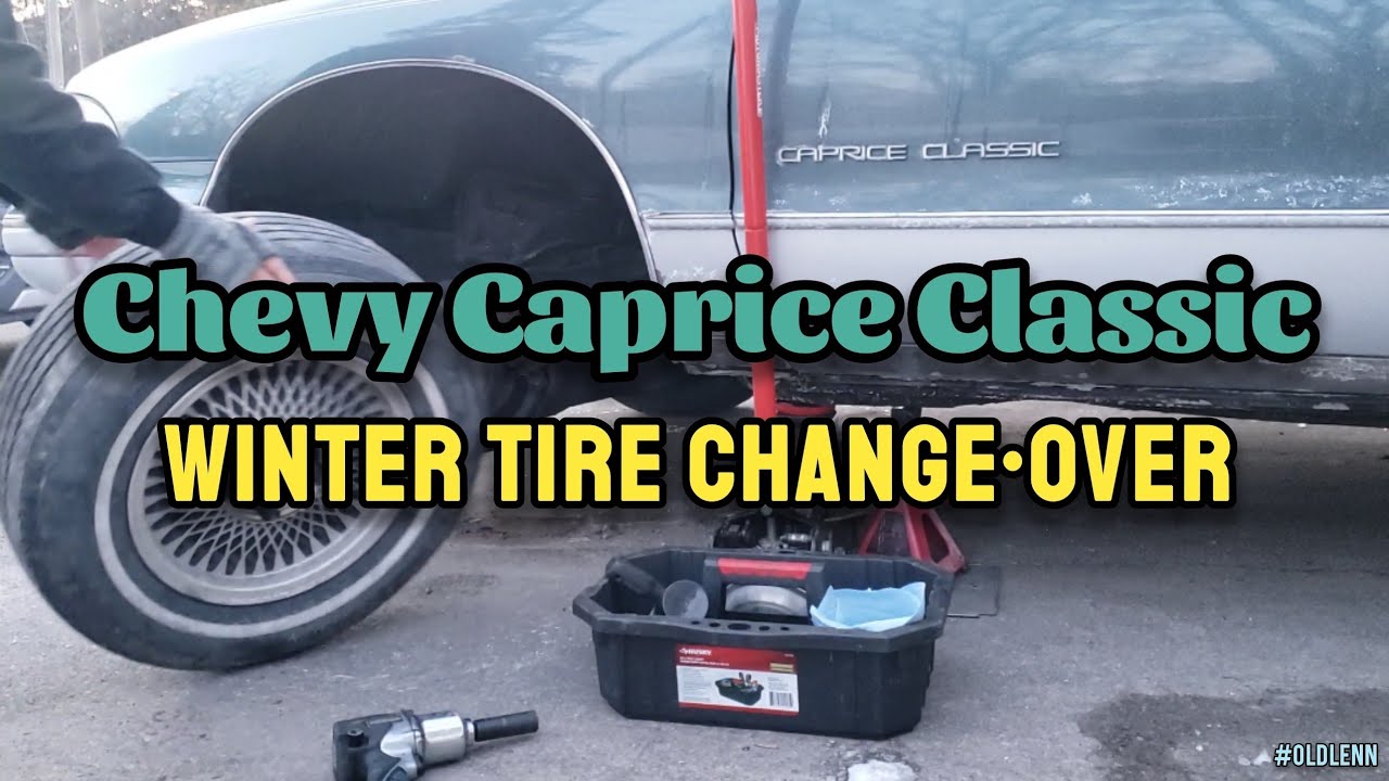 WINTER TIRE CHANGEOVER on a 1992 Chevy Caprice Classic