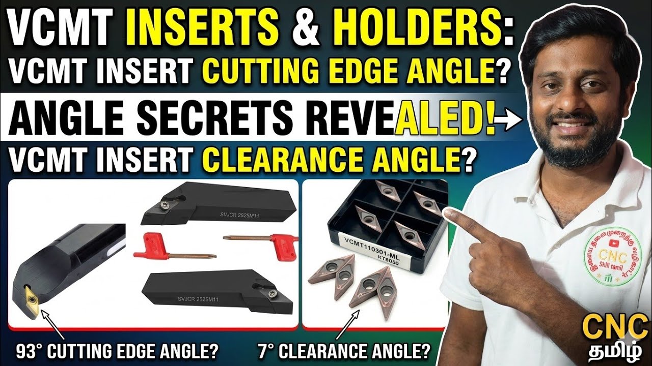 Vcmt insert, vcmt tool holder,vcmt insert cutting edge angle, in Tamil ,#cnc turning insert.