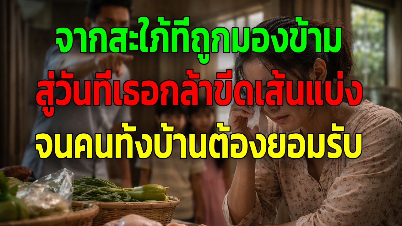 จากสะใภ้ที่ถูกมองข้าม สู่วันที่เธอกล้าขีดเส้นแบ่ง จนคนทั้งบ้านต้องยอมรับ