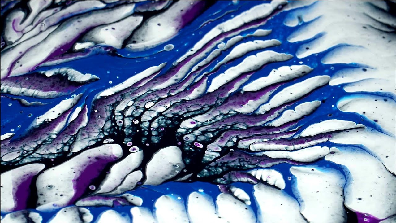 Tribal Scorpion! 🦂 Bold Serpentine Acrylic Split Cup Wandering Ring Pour!  WOW!