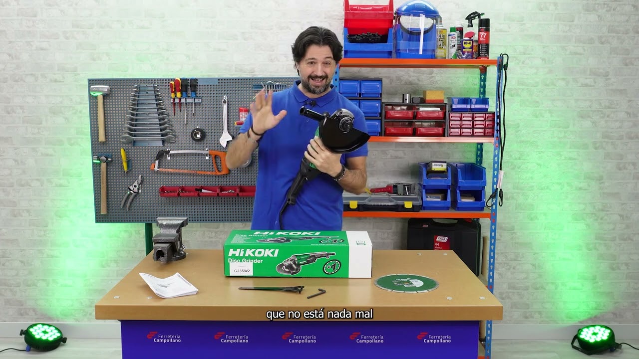 Al detalle: Amoladora Hikoki G23SW2