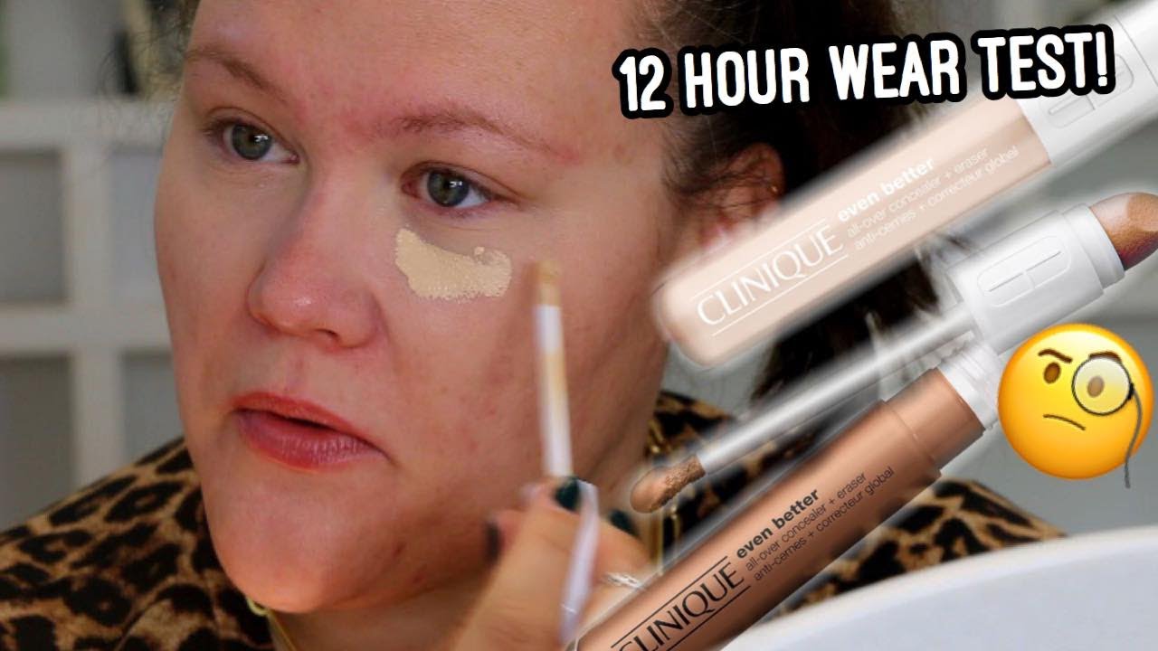 CLINIQUE EVEN BETTER ALL OVER CONCEALER & ERASER- 12 HOUR WEAR TEST!