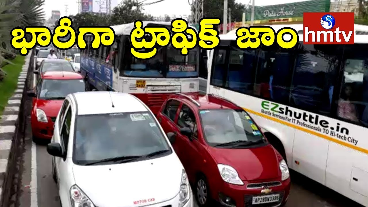 Rain Effect: Public Facing Problems with Huge Traffic Jam at Nalgonda X Roads | hmtv