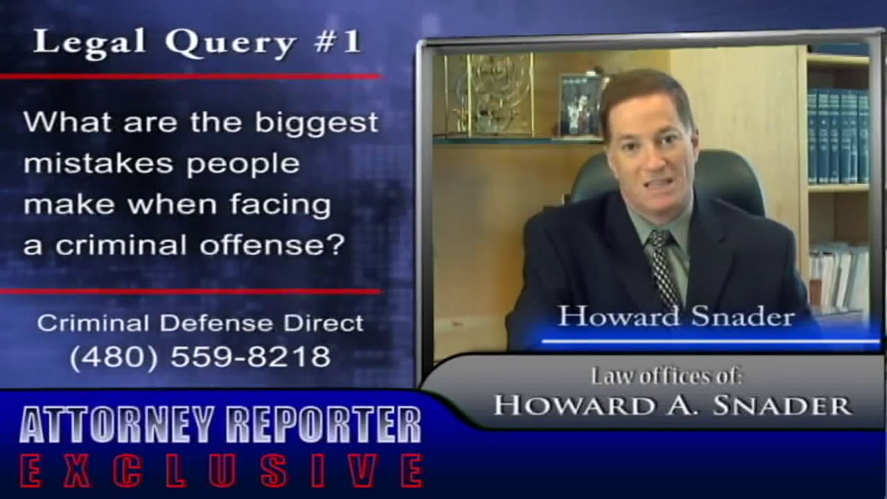 Biggest Mistake To Avoid When Facing A Criminal Offense