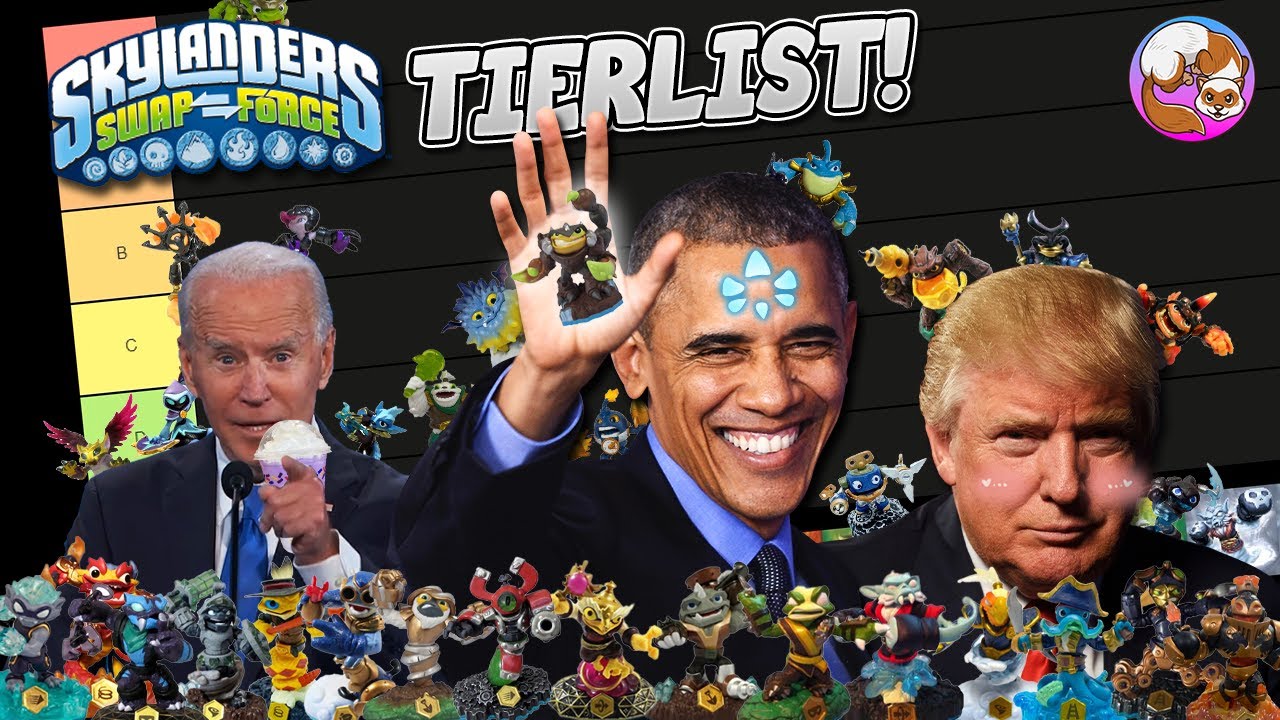 U.S. Presidents make a Skylanders Swap Force Tier List!!!