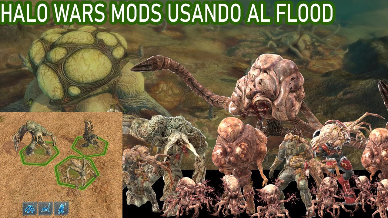HALO WARS USANDO AL FLOOD MODS #halo #halomcc #halowars #halo3 #haloreach #halo2