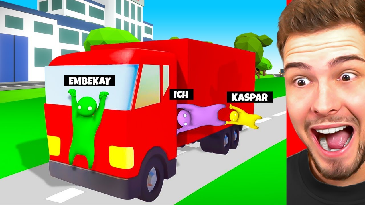 HALTE DICH AM FAHRENDEN LKW FEST! (Gang Beasts)