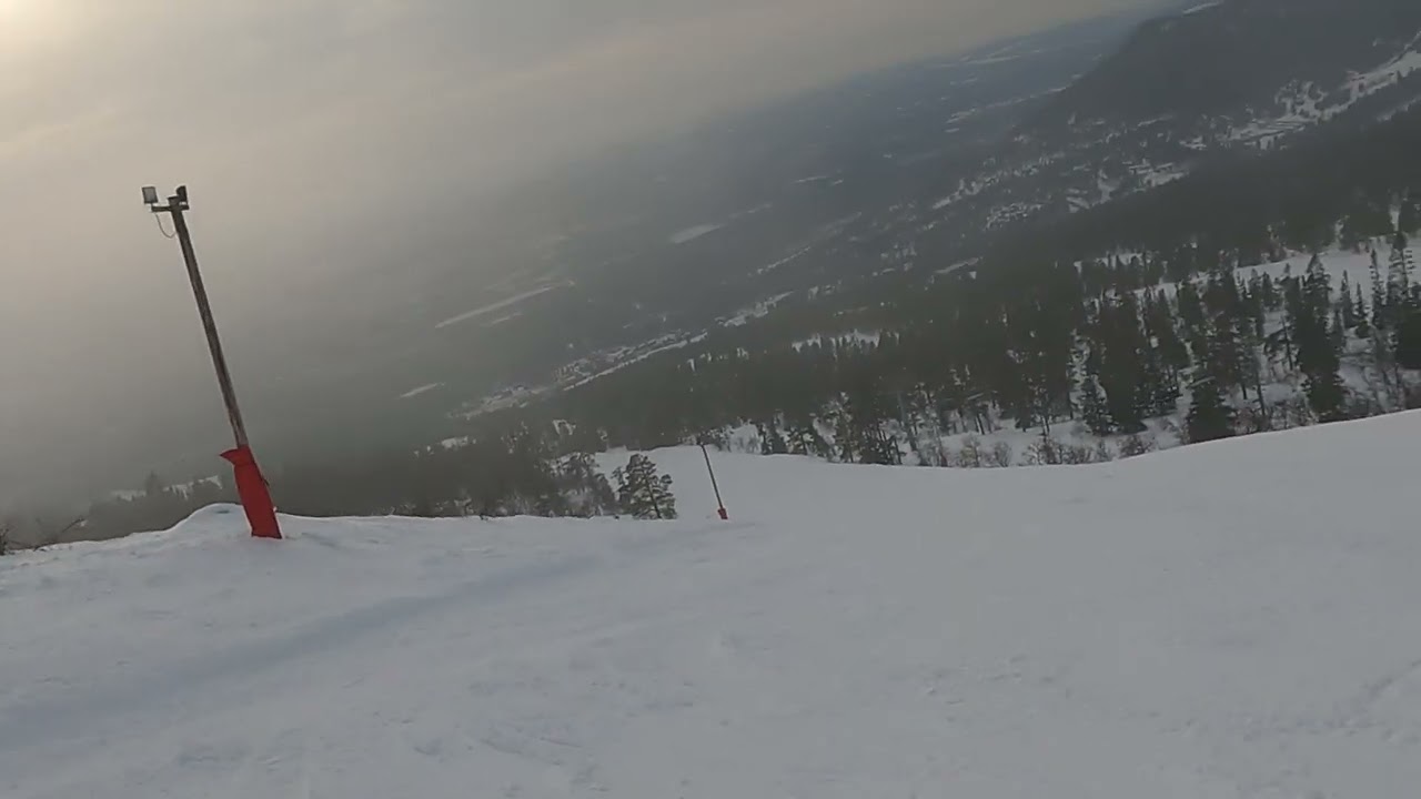 Vemdalen - Björnrike - Slope 16 Kodiak into forrest and 14