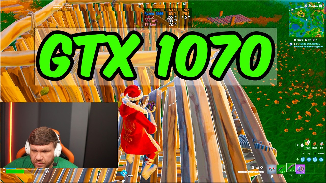 How GOOD is the GTX 1070 in Fortnite at 1080p (Performance Mode and DX 12)