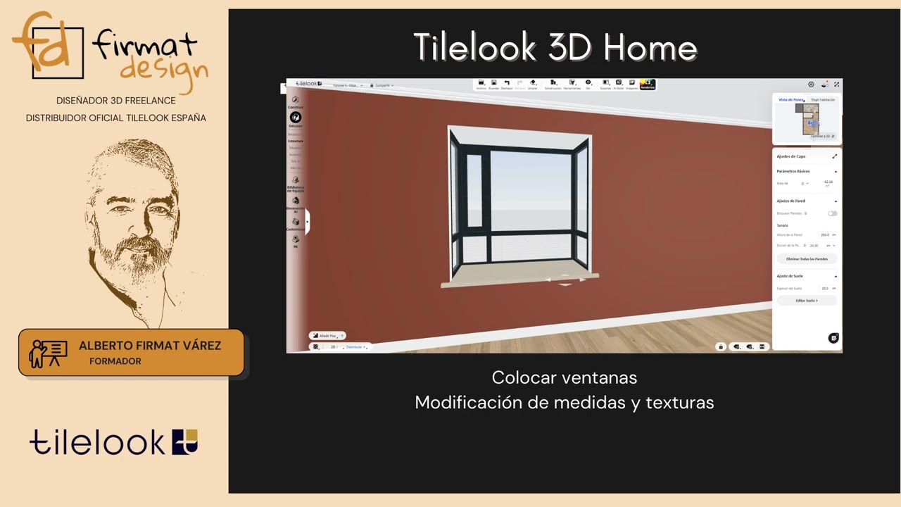 Tilelook 3D Home tutorial #4:  Colocar ventanas y aplicación de texturas