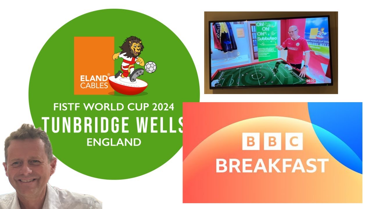 Team England Talking FISTF / Subbuteo World Cup On BBC Breakfast with Mike Bushell 21/9/24