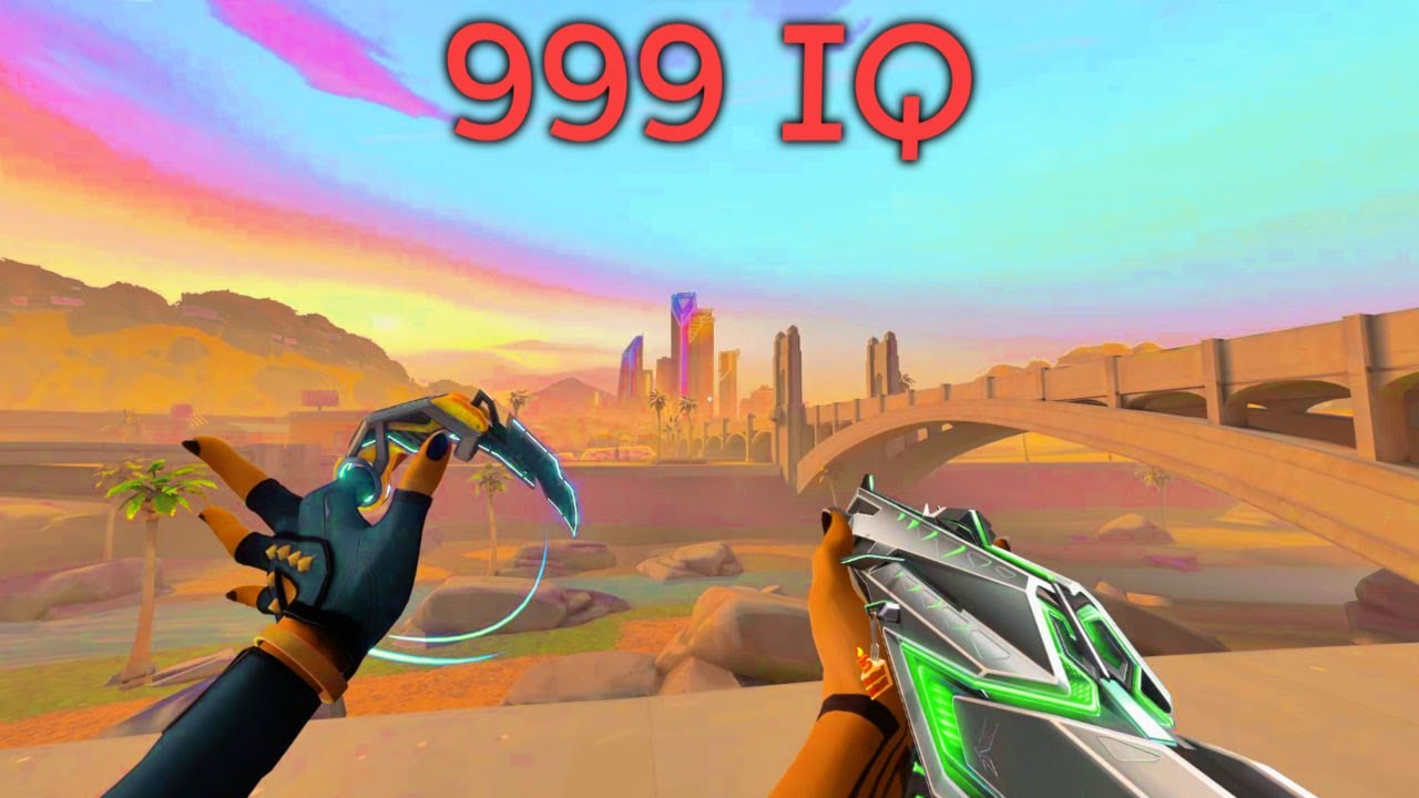 Destroying Valorant Ranked with 999 IQ plays...