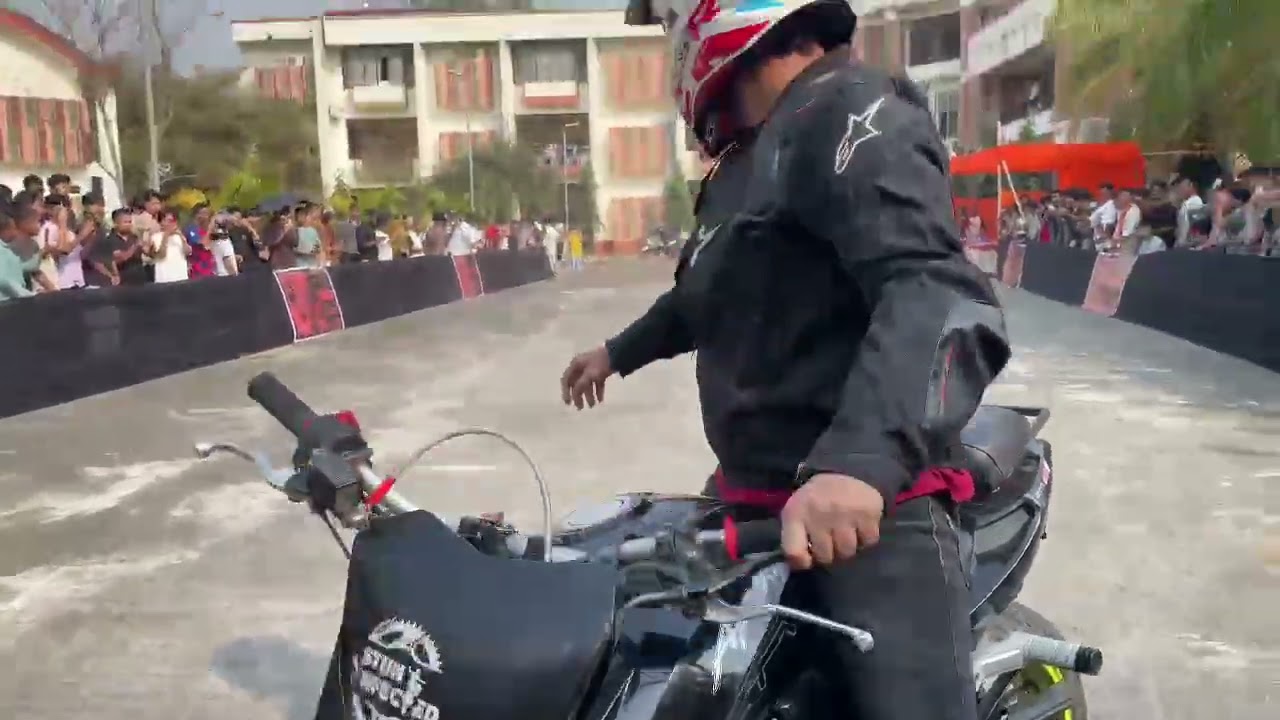 Bike stunt show @CIT Kokrajhar, Ecstasy 2026 ☠️