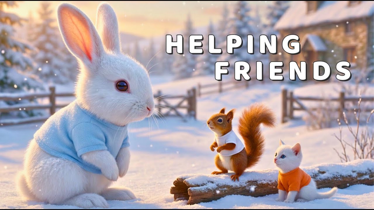 🐰 Helping Friends | A Warm Winter Story 