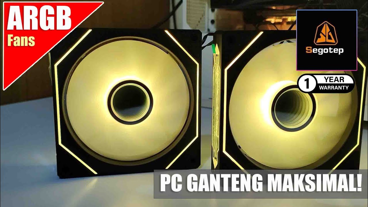 FAN Casing ARGB Murah, Udah PWM, Tampilan cakep dan garansi panjang | Segotep NR12 Black