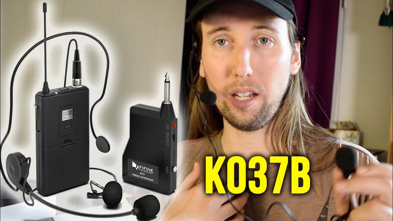 Fifine K037B MICROPHONE REVIEW! Wireless Headset Mic and Lavalier Mic System!
