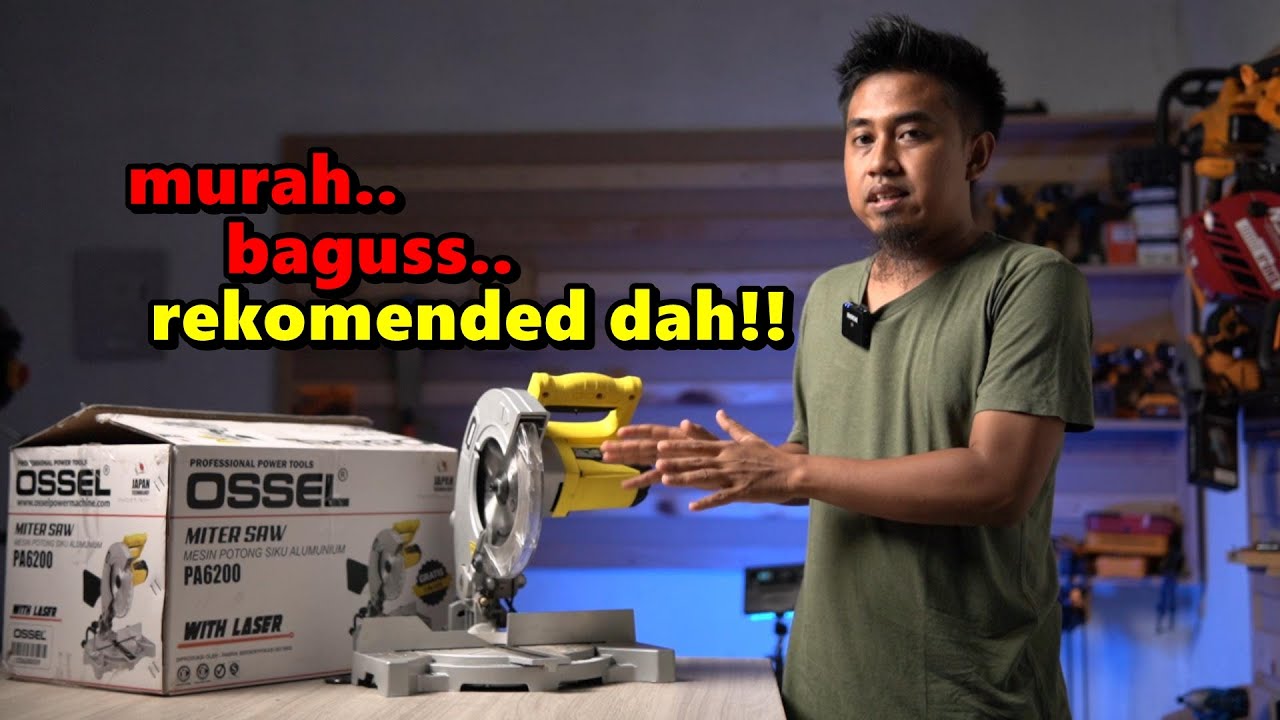 tes dan review mitersaw 8 inch terbaru - OSSEL PA6200 MITER SAW 8