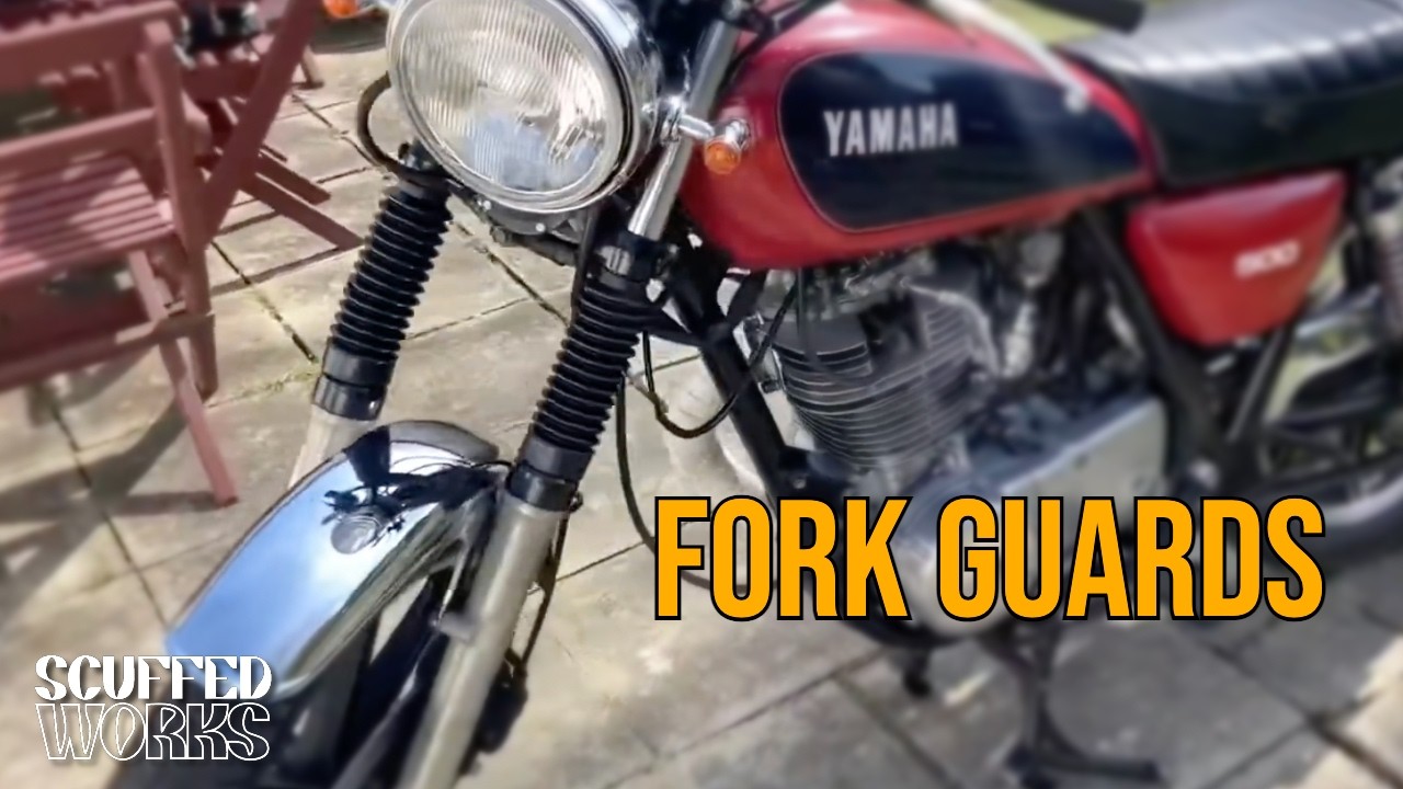 How To Put On Motorcycle Fork Gaiters/Guards! (SR500)
