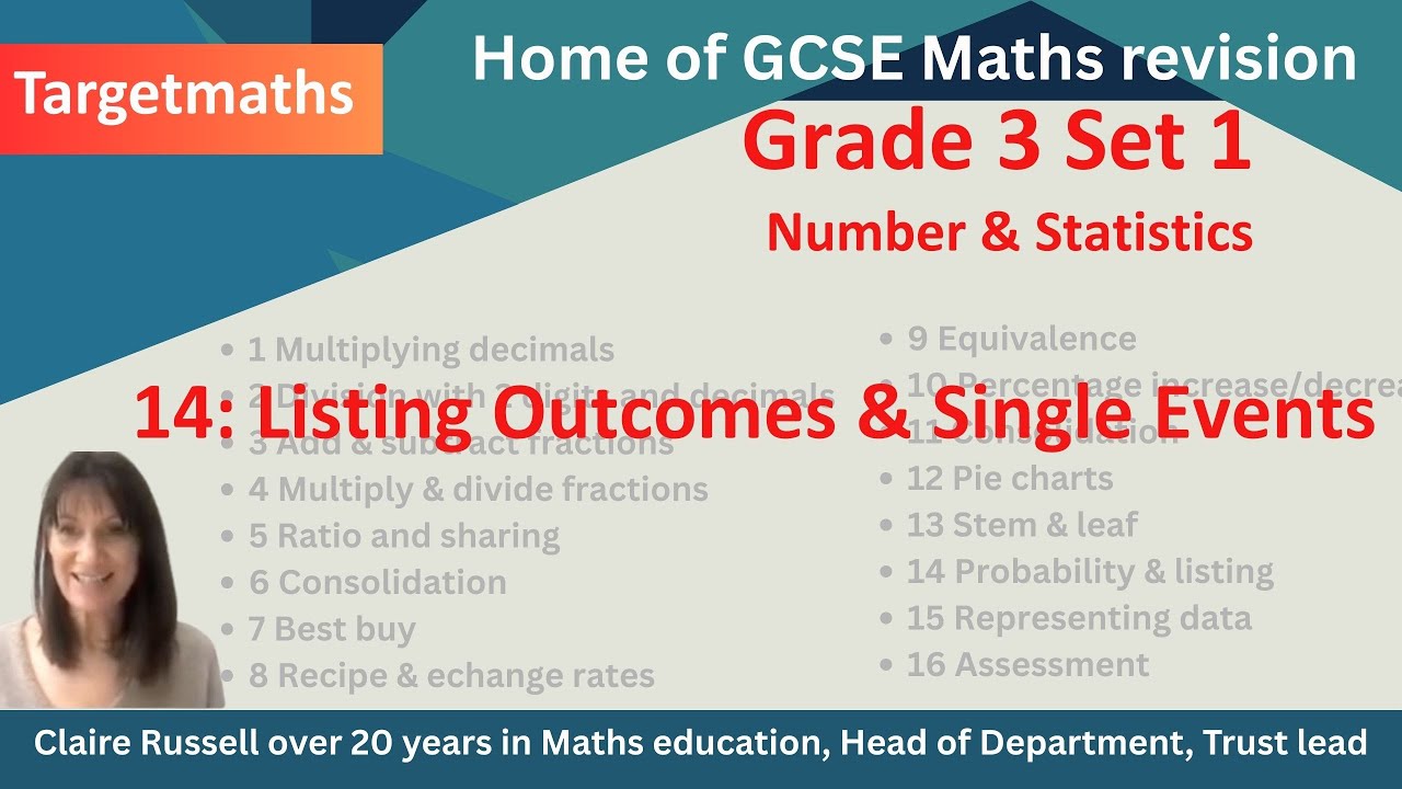 Listing Outcomes & Single Probabilities 👉 Lesson 14