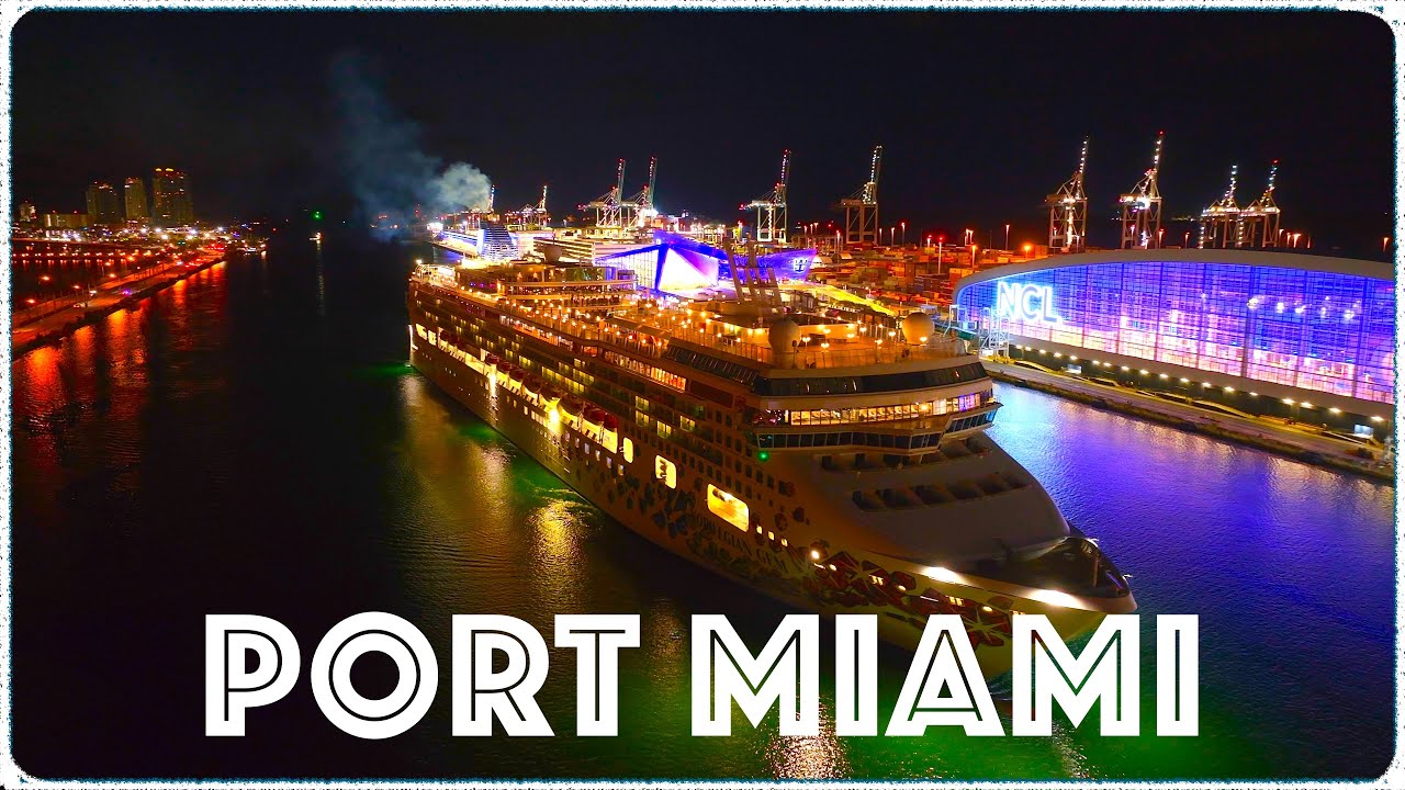 CRUISE SHIPS AT PORT MIAMI FLORIDA #cruiseships 🛳️