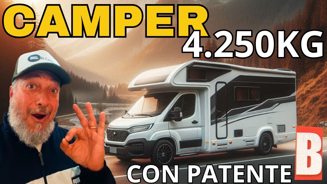 CAMPER 4250KG CON PATENTE B