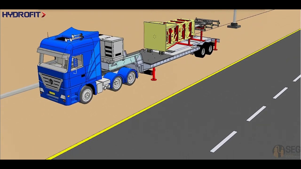 Telescoping Structure animation, By SE CAD Solutions, All copy Rights are for Hydrofit