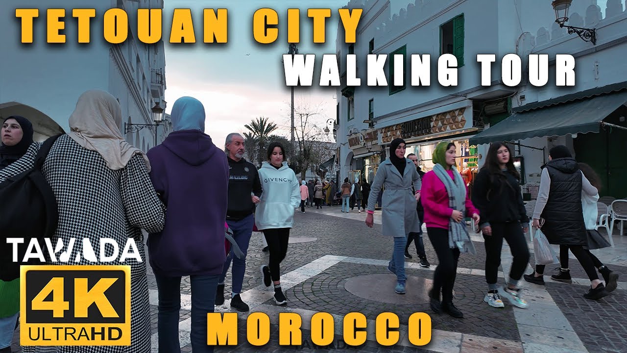 Tetouan 2024 city walking tour (Morocco 4K UHD)