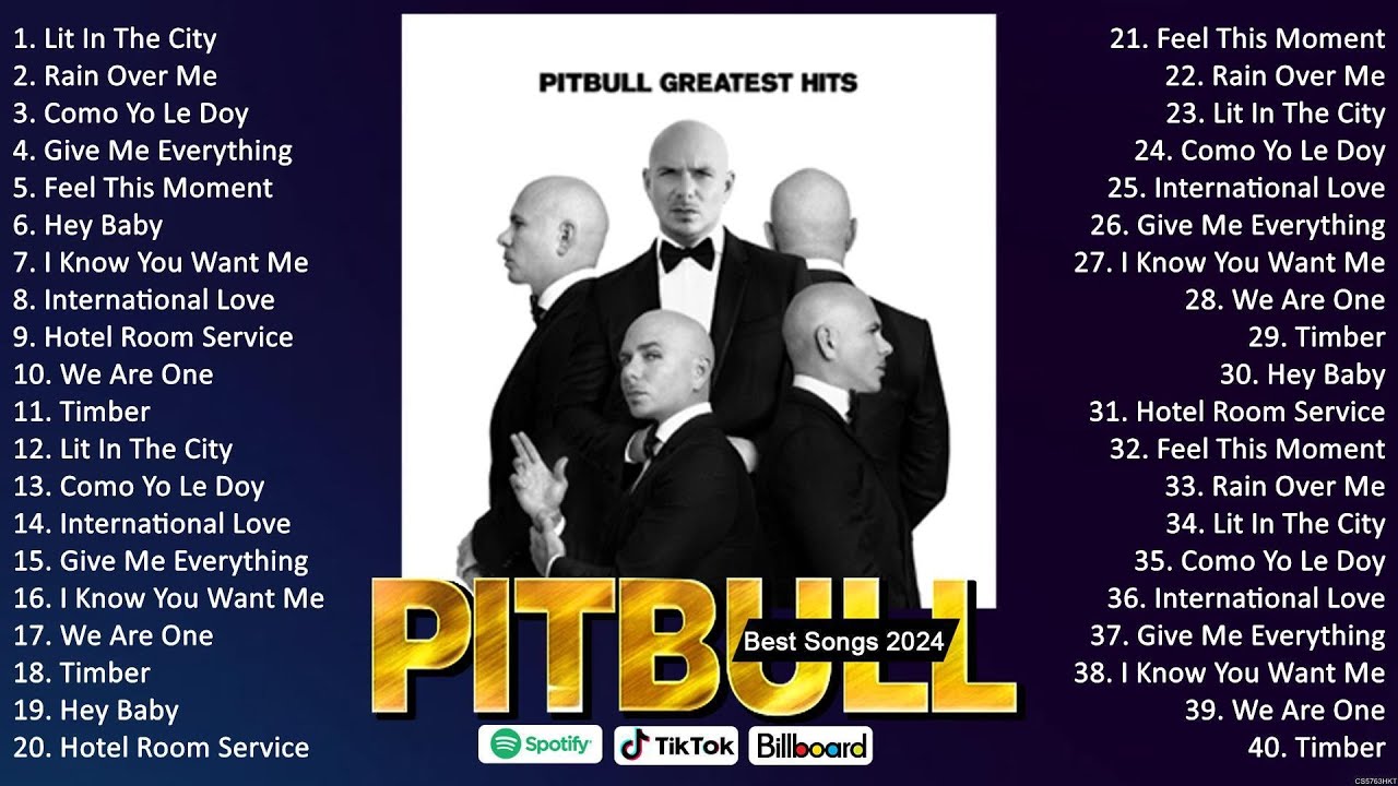 Pitbull ultimate collection   Pitbull Greatest Hits Full Album 2024   Pitbull Playlist #8223