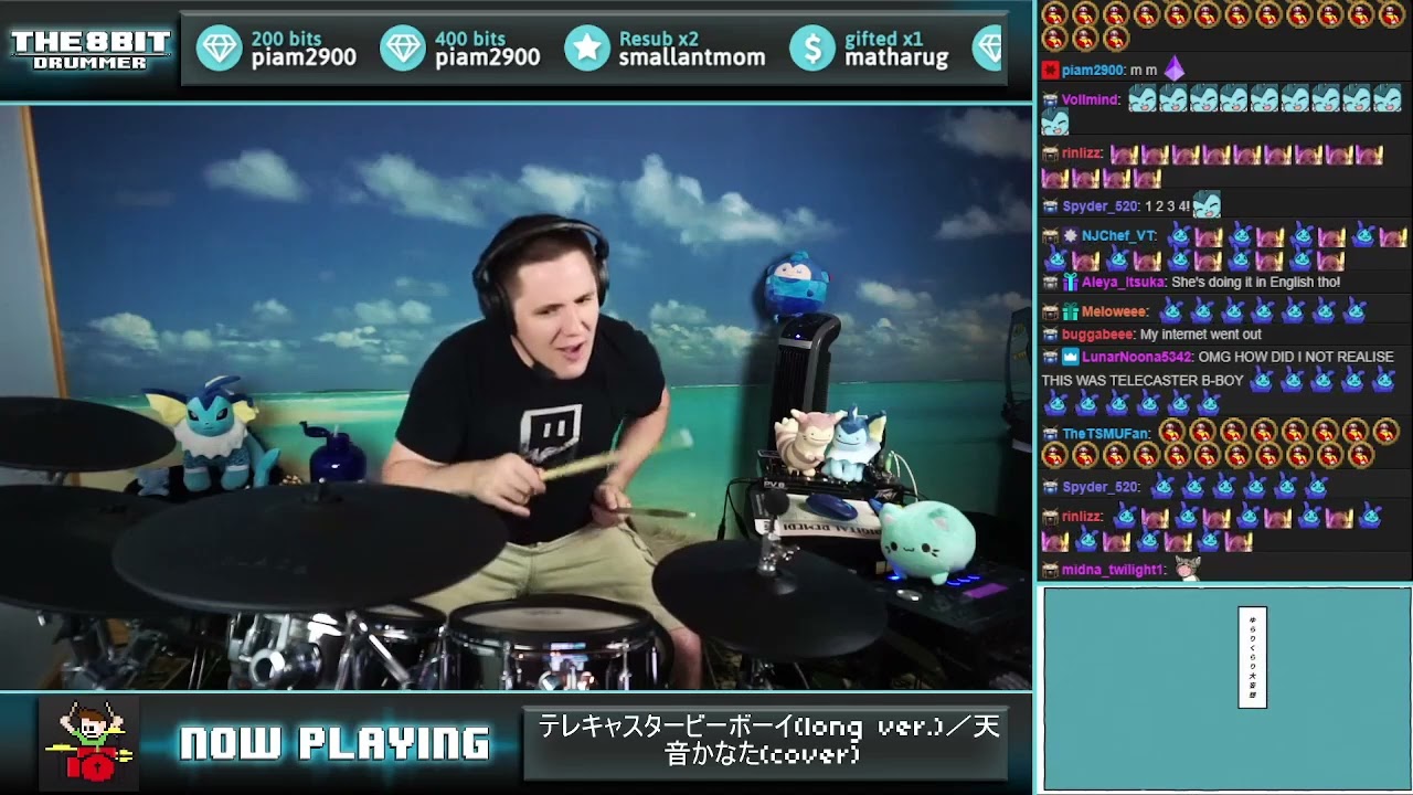 The8BitDrummer // Three - Telecaster B-Boy (long ver.) (Amane Kanata cover)