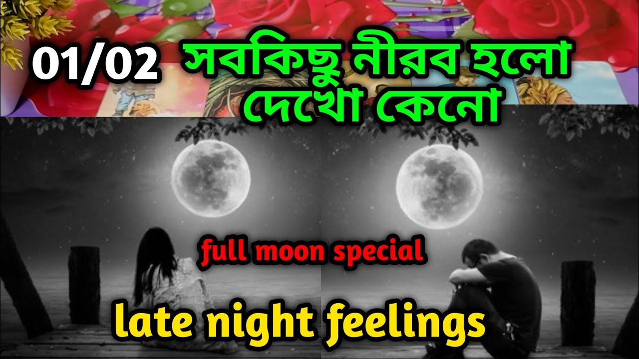 সবকিছু নীরব হলো দেখো কেনো😭Late night feelings😍 partner feelings 💯 feelings tarot Current  