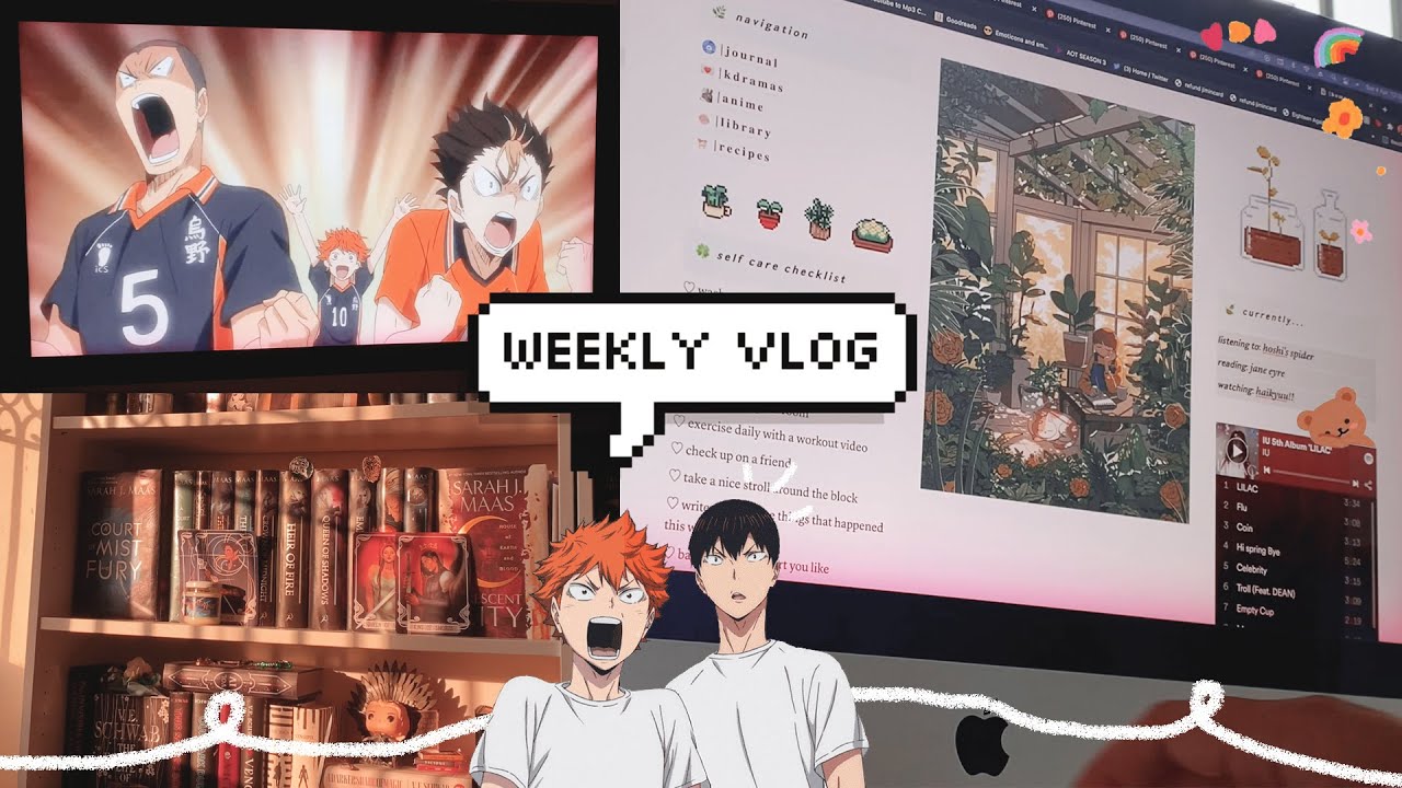 📚☕️ a productive vlog: reading classics, getting my life together, and starting haikyuu!!