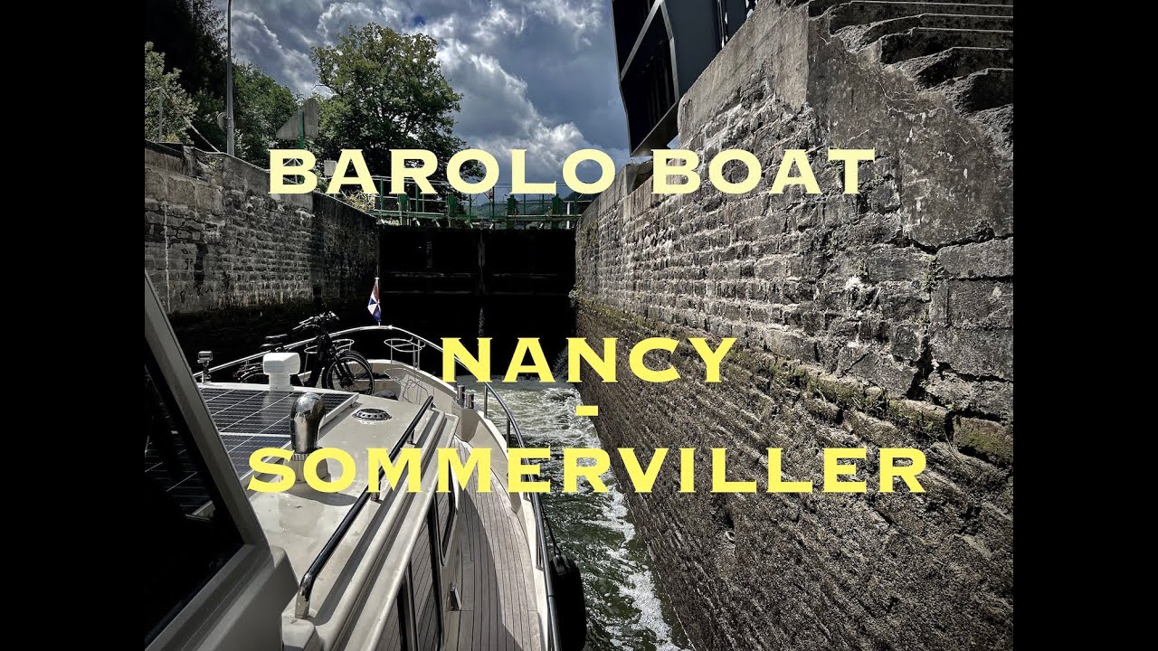 Timelapse 021 in 4K Canal de la Marne au Rhin sailing from Nancy to Sommerviller, France.