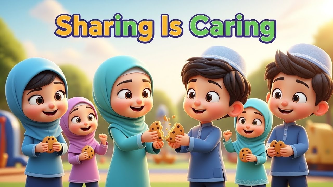 Sharing is Caring:Muslim Nursery Rhyme | Muslim Kids Songs and Rhymes Kids Song About Kindness