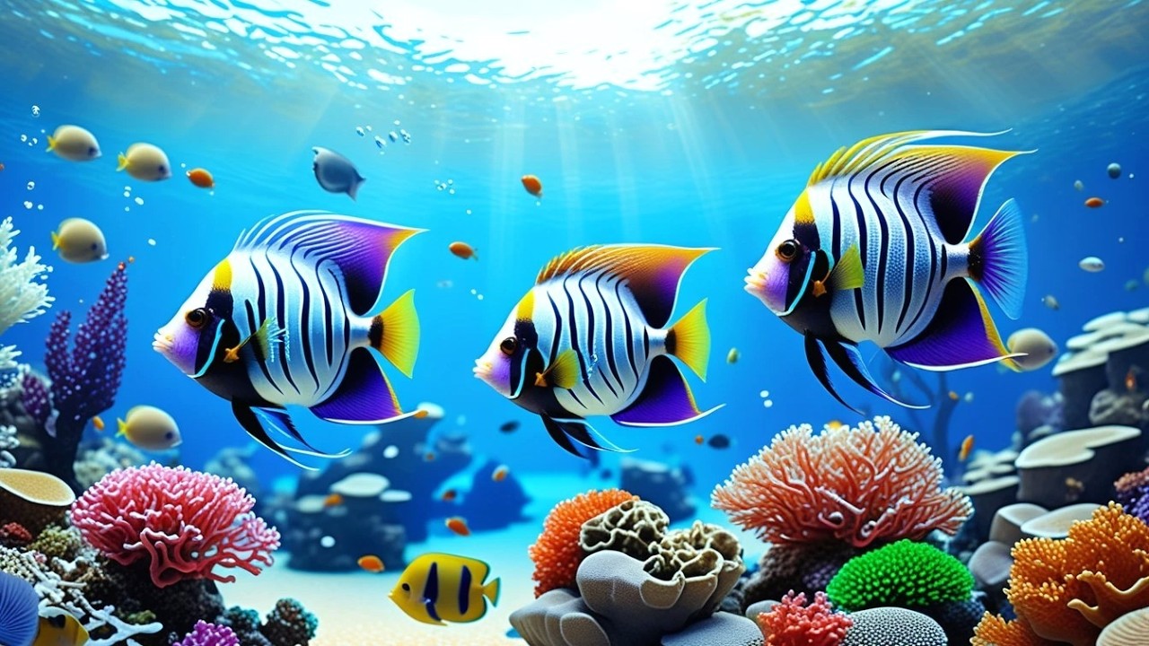 🔴 LIVE Aquarium 4K 🌊 Calm Jellyfish & Coral Reef Ambience