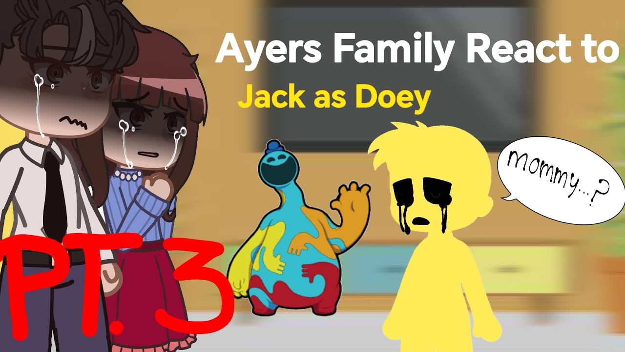 Jack Ayers' Past Family react to Jack's future as Doey the Doughman 🎩 (PT3) Poppy Playtime Chapter 4