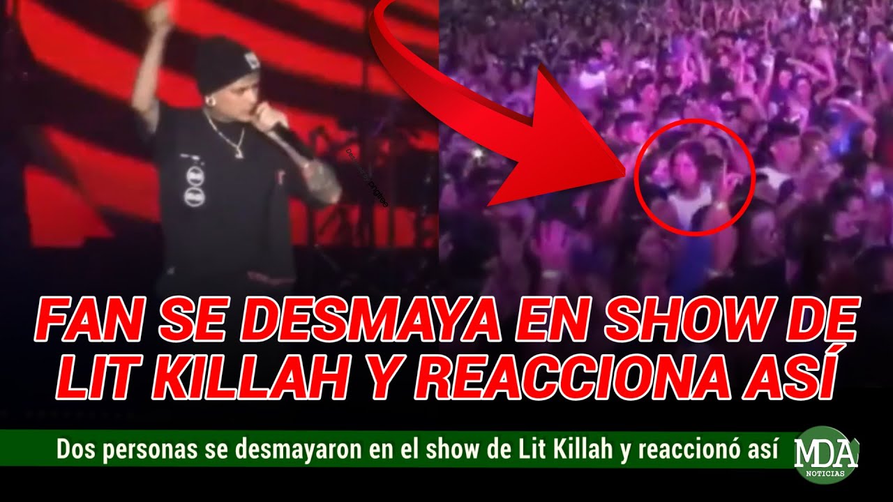 La REACCIÓN de LIT KILLAH al ver que DOS FANS se DESMAYARON en su SHOW en NEUQUÉN