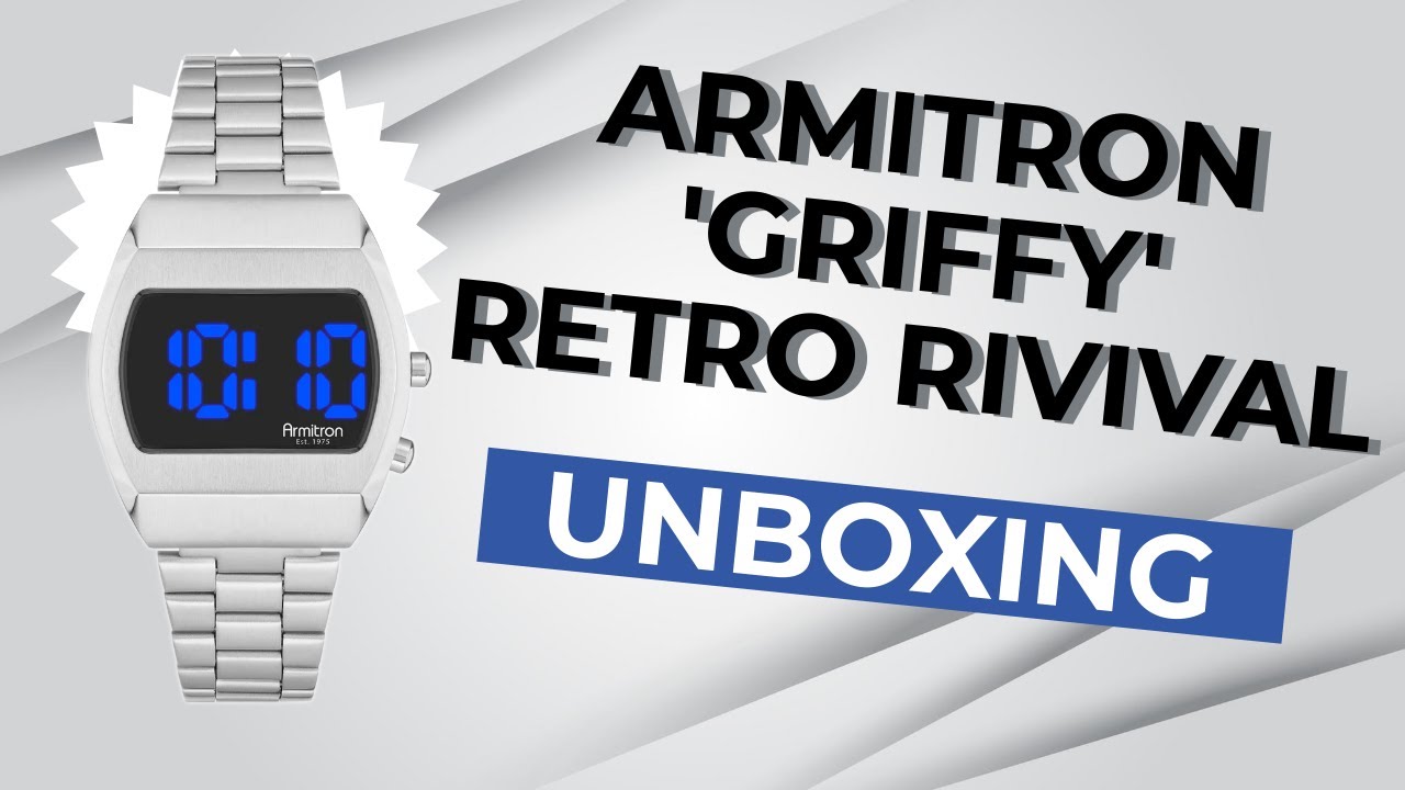 Get Ready to Travel Back in Time: Watch Me Unbox the Sleek Armitron 'Griffy' Retro Revival Watch!