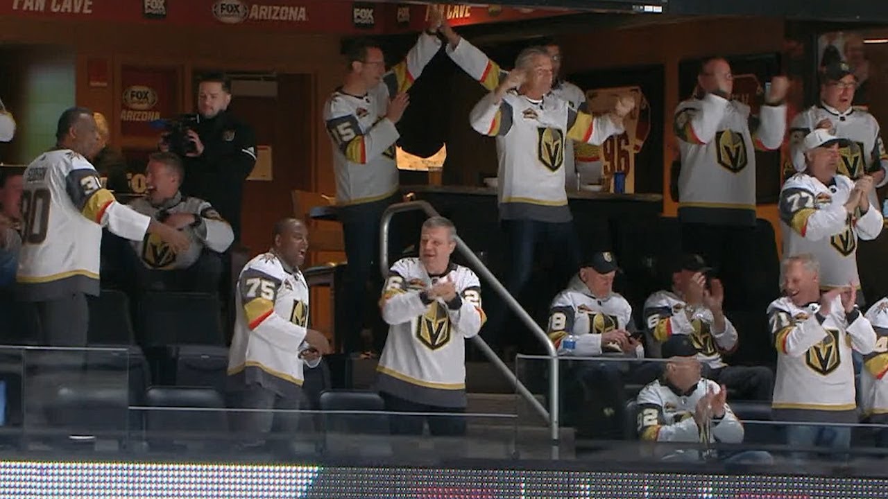 Golden Knights dads celebrate Reilly Smith's goal