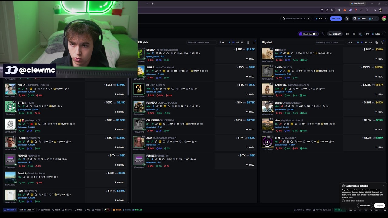 🔴 Trading MEMECOINS Live