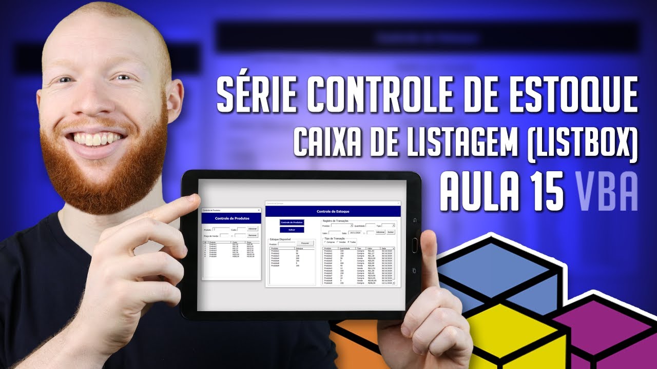 Caixa de Listagem no VBA (ListBox) - Aula 15 - [Série Controle de Estoque]