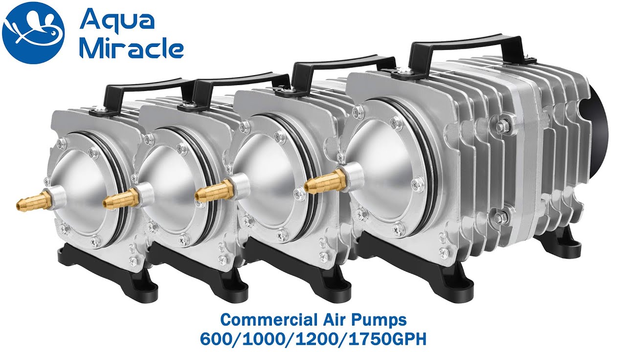 AquaMiracle Commercial Air Pump for fish tank, hydroponics, seafood restaurant, pond, etc.