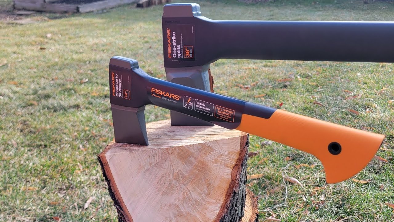 Fiskars X27 axe and X7 hatchet does it split wood as good as people claim?