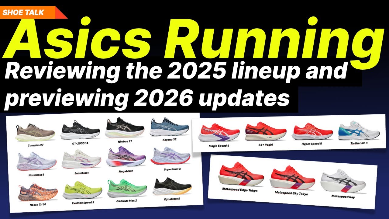 Asics Running — обзор линейки 2025 года и анонс обновлений 2026 года