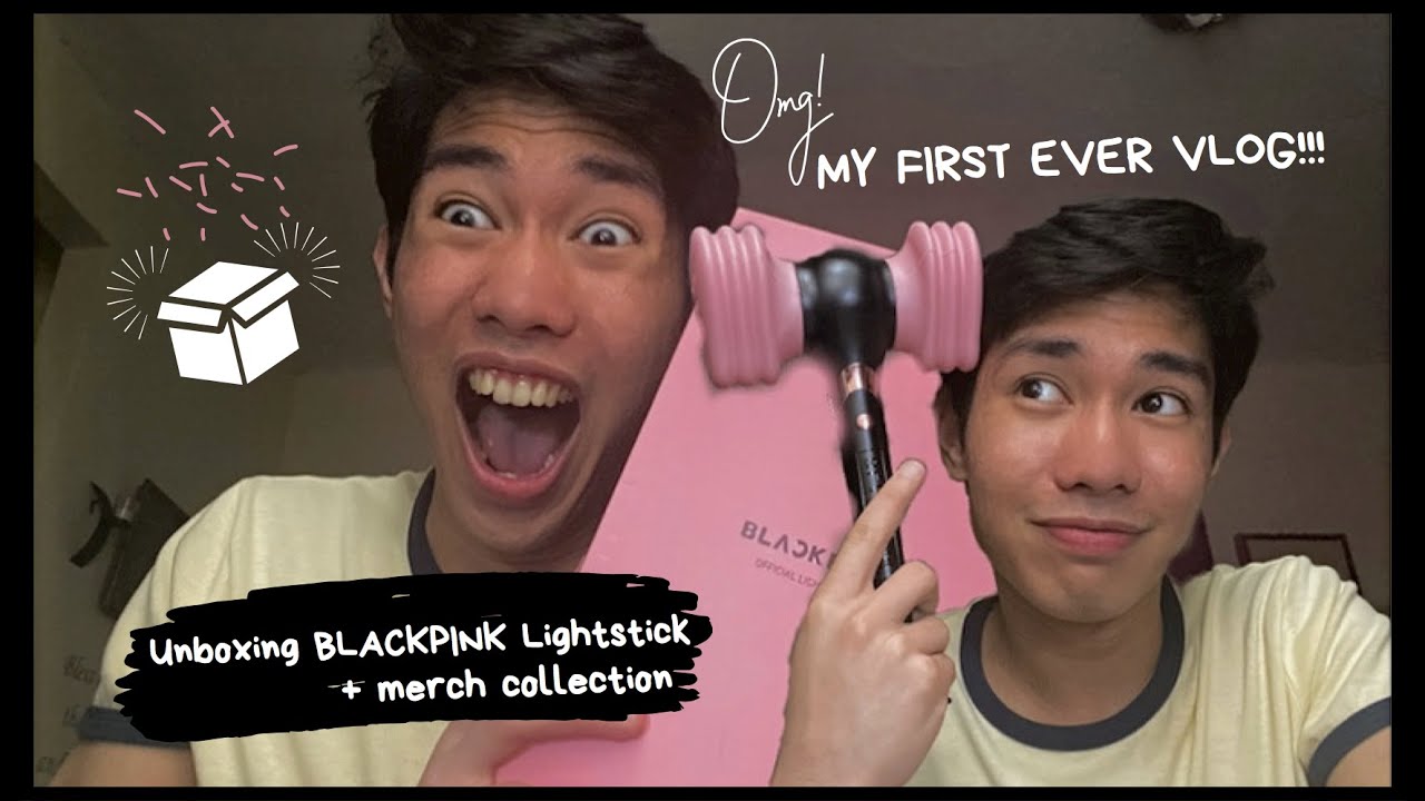 ♡Unboxing BLACKPINK Official Lightstick + Merch Collection