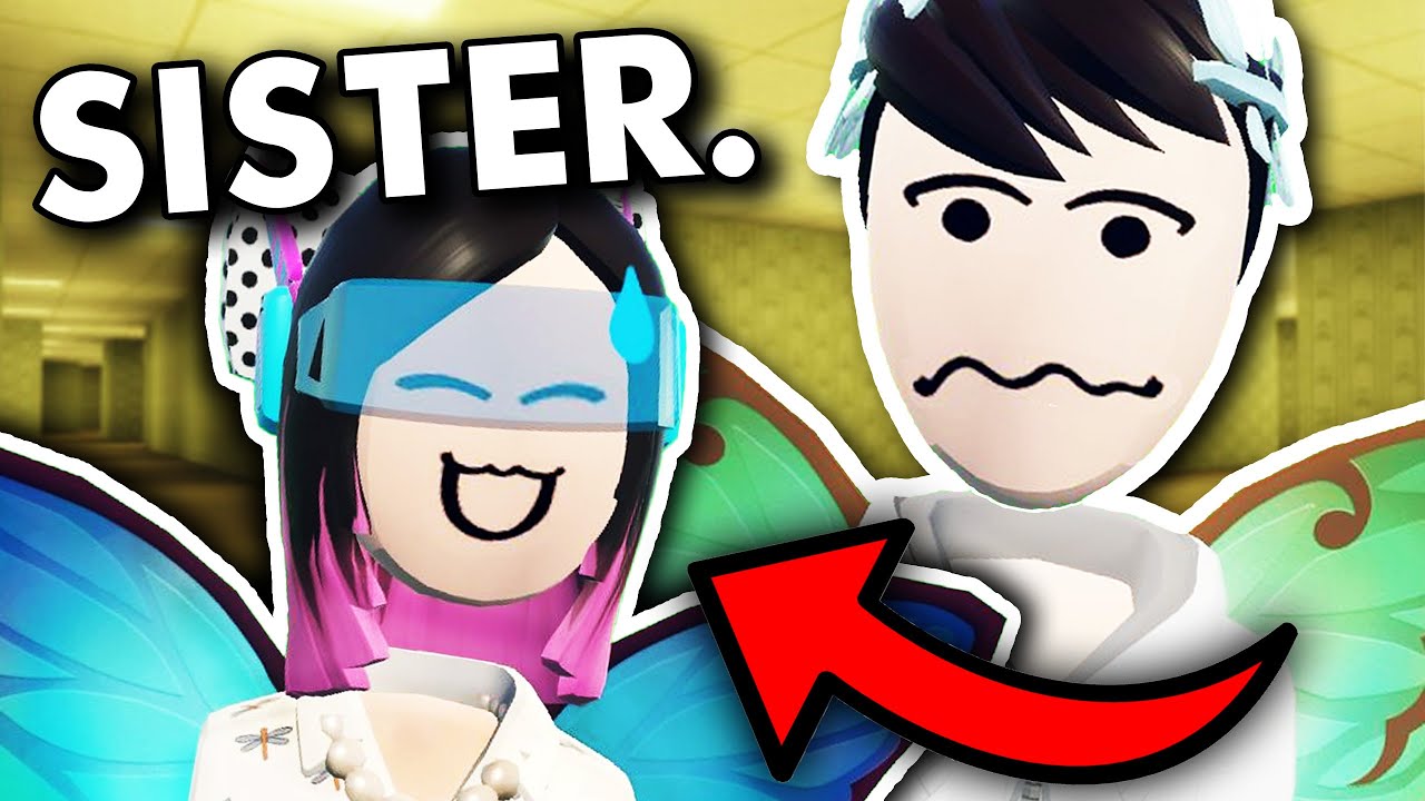 My Sister Plays Rec Room HORROR GAMES?!