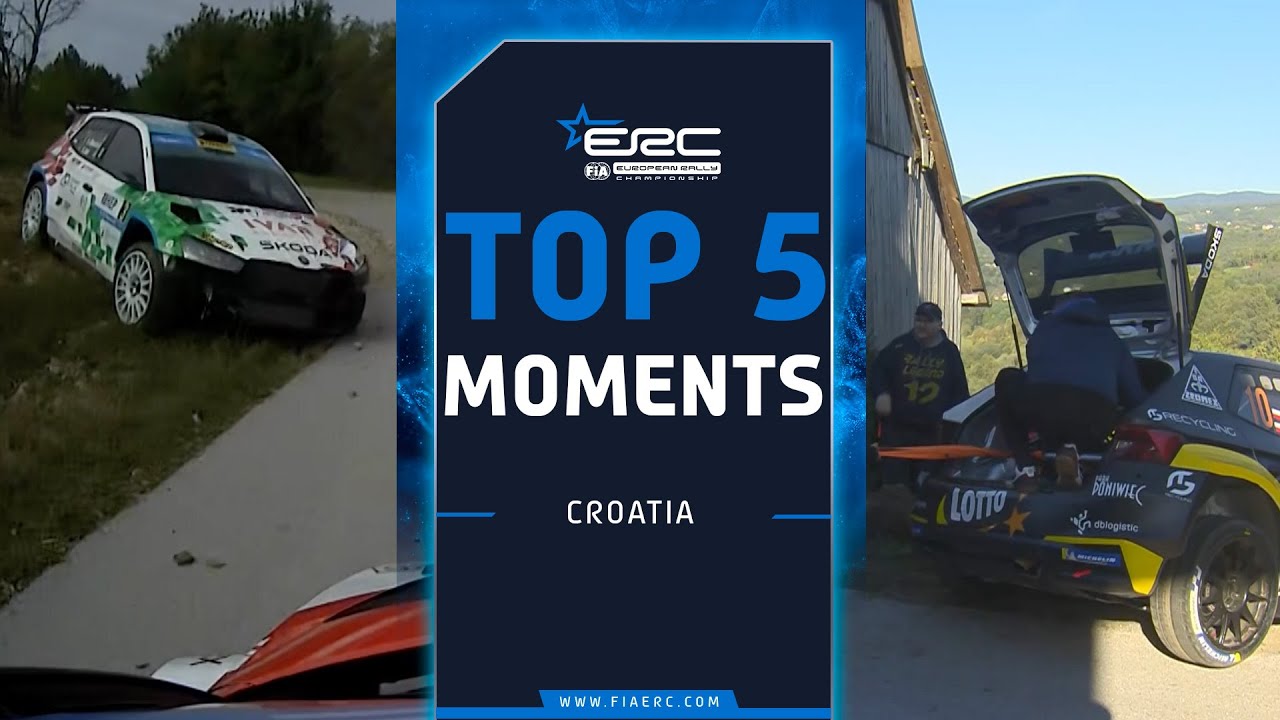 TOP 5 MOMENTS | ERC Croatia Rally 2025