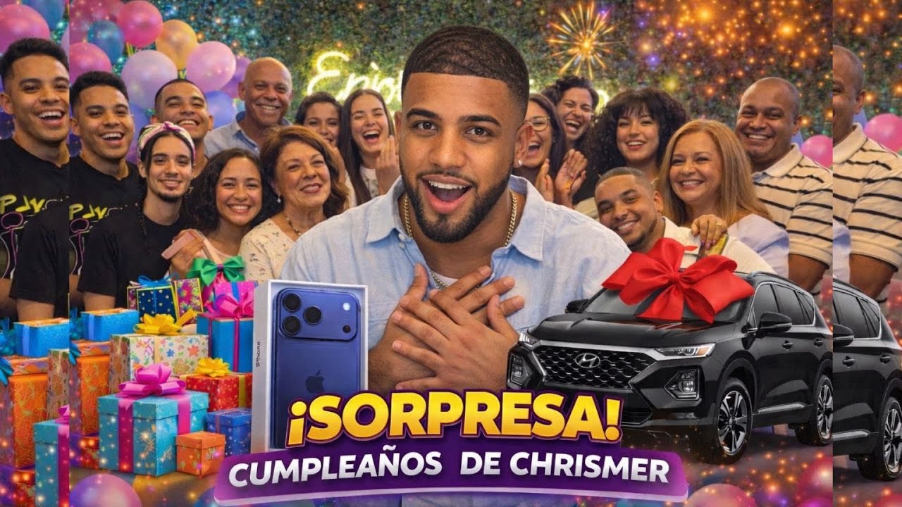 CHRISMER NO SE ESPERABA ESTO… SORPRESA DE CUMPLEAÑOS 🥹🎉