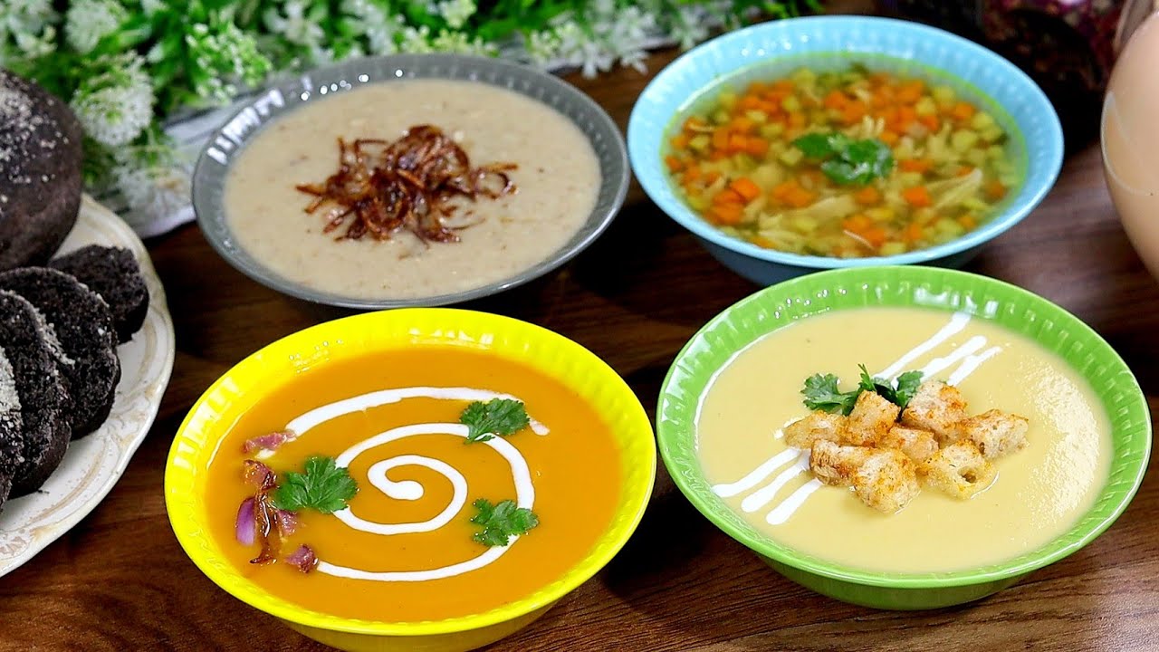 4 شوربات صحية وسهلة لمناعة أفضل وشتاء دافئ💛