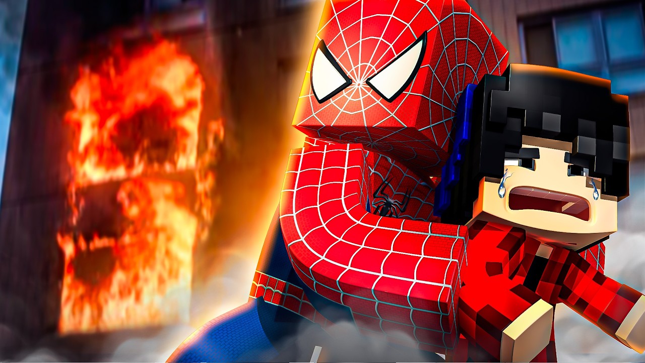 Minecraft: MENINO ARANHA - SALVEI CRIANÇAS DE UM INCÊNDIO #36