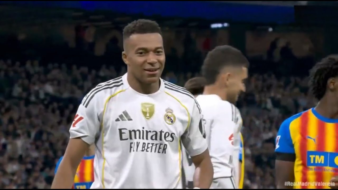 Kylian Mbapp&eacute; vs Valencia ⚪🔥 | La Liga 2025 | Brace & Total Domination. 